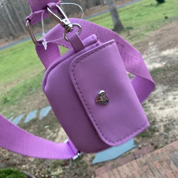 Juicy Couture Quilted Violet Tulle Handbag Crossbody Includes Change Purse - Picture 8 of 16